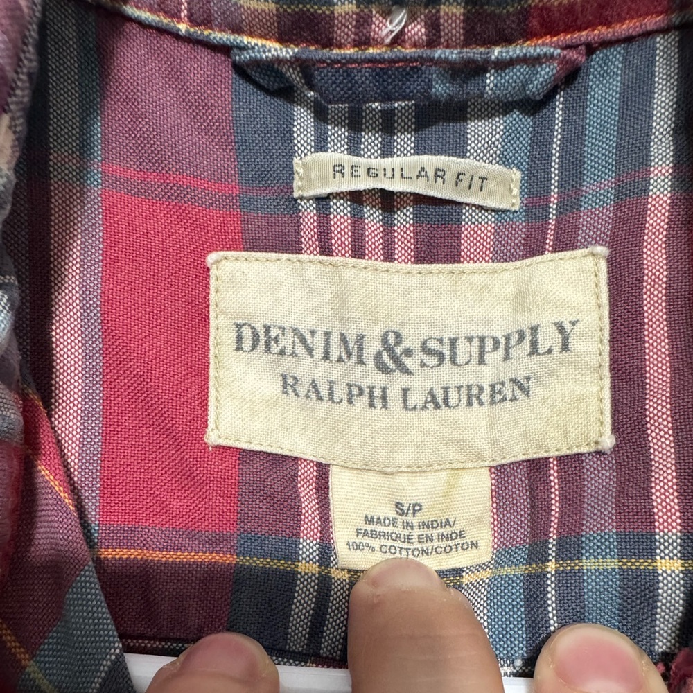 Young men’s Ralph Lauren button up shirt